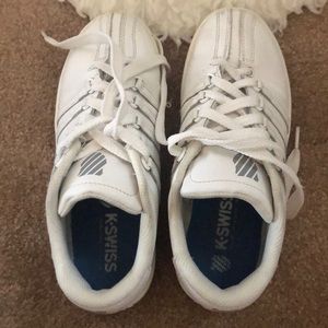 K Swiss white shoes